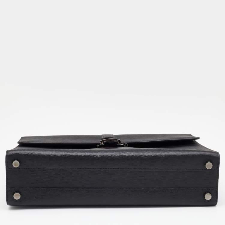 Pre Owned Montblanc Black Meisterstuck Leather Briefcase