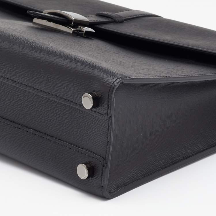 Pre Owned Montblanc Black Meisterstuck Leather Briefcase