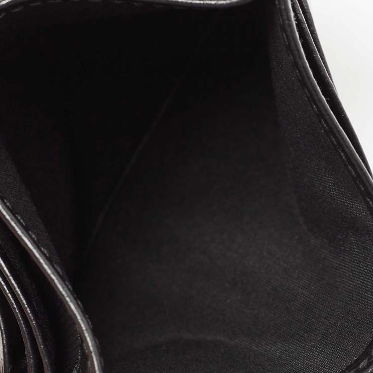 مملوكة مسبقًا Montblanc Black Leather Meisterstuck Card Holder 6CC