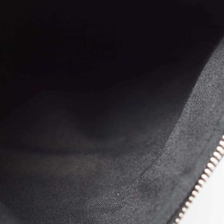 Pre Owned Montblanc Black Leather Messenger Bag