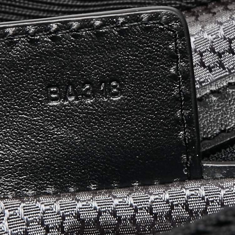 مملوكة مسبقًا Montblanc Black Leather Nightflight Messenger Bag