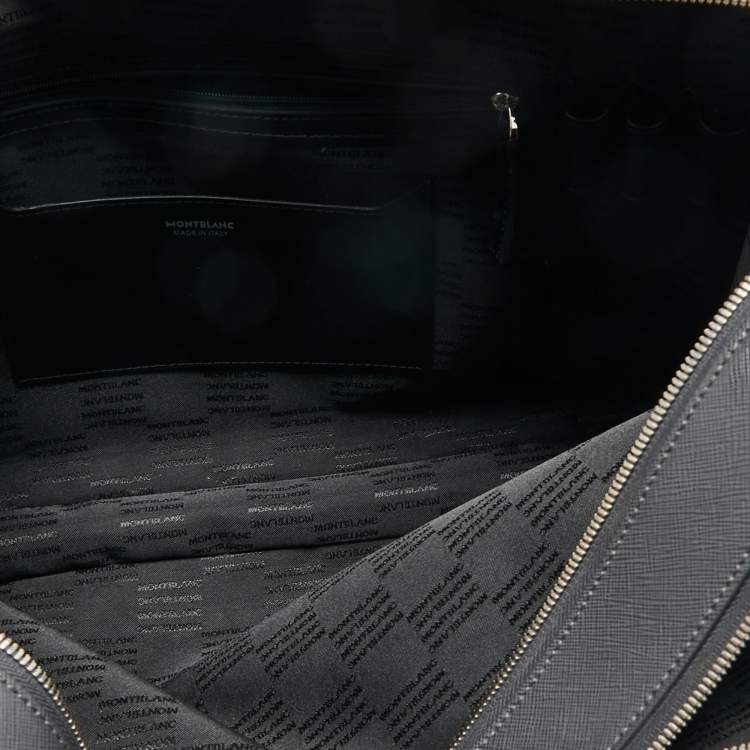 Pre Owned Montblanc Grey Leather Large Sartorial Document Briefcase