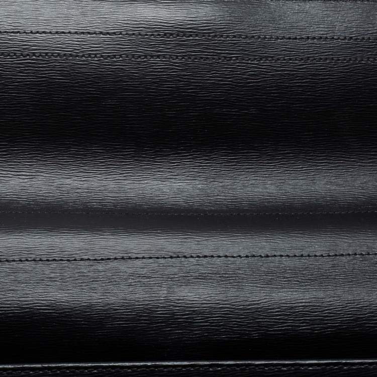 Pre Owned Montblanc Black Leather 4810 Westside Single Gusset Briefcase