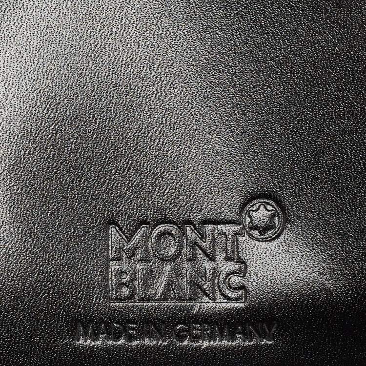 Pre Owned Montblanc Black Leather Meisterstuck Bifold Wallet