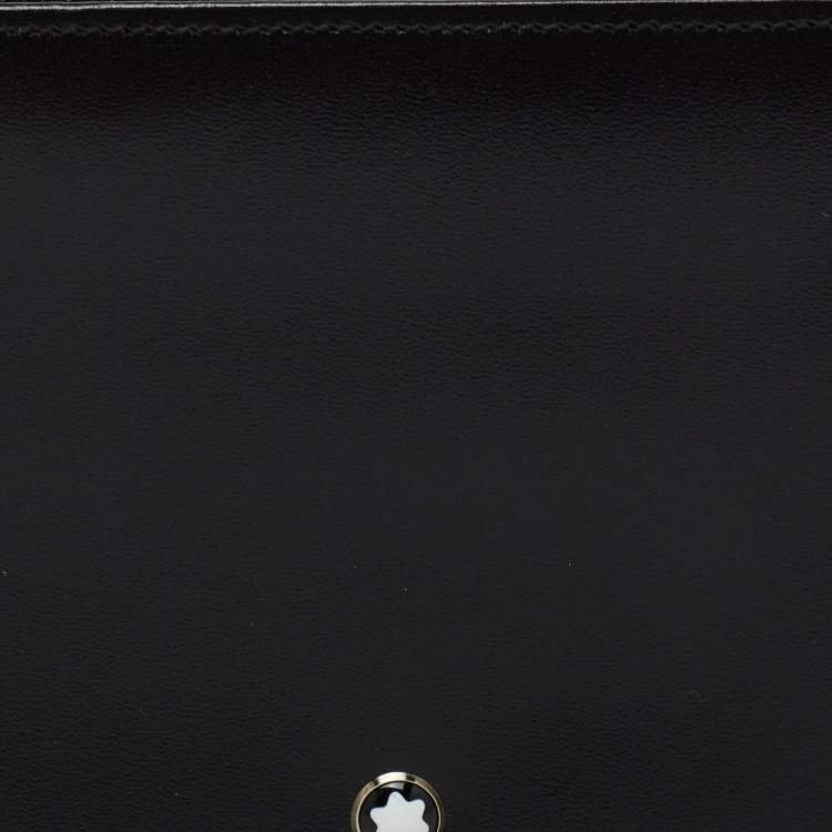 Pre Owned Montblanc Black Leather Meisterstuck Bifold Wallet