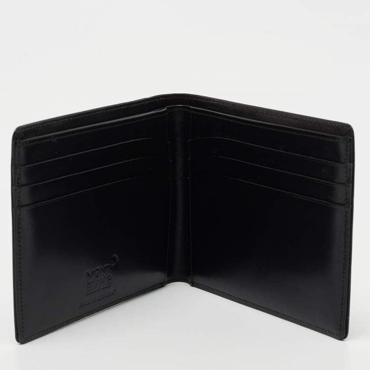 Pre Owned Montblanc Black Leather Meisterstuck Bifold Wallet