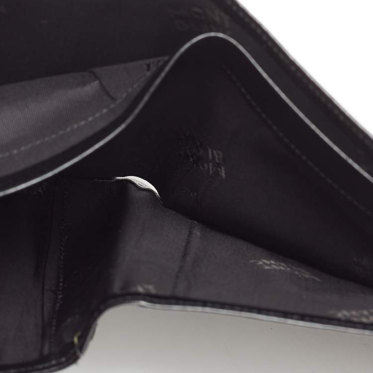 Pre Owned Montblanc Black Leather Meisterstuck Bifold Wallet