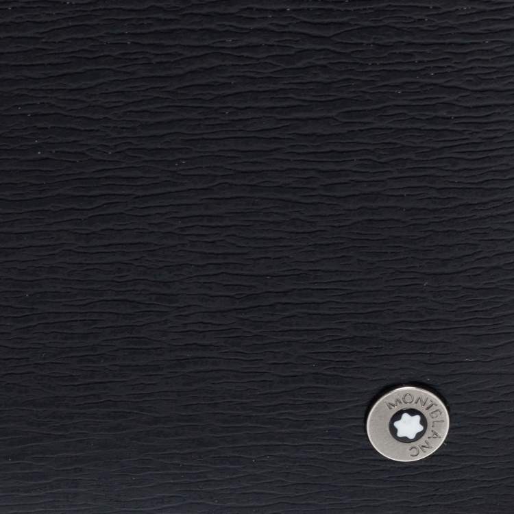 Pre Owned Montblanc Black Leather Westside Bifold Wallet
