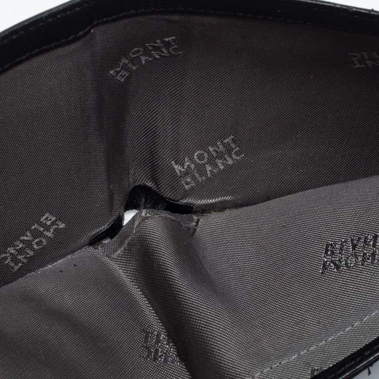 Pre Owned Montblanc Black Leather Westside Bifold Wallet