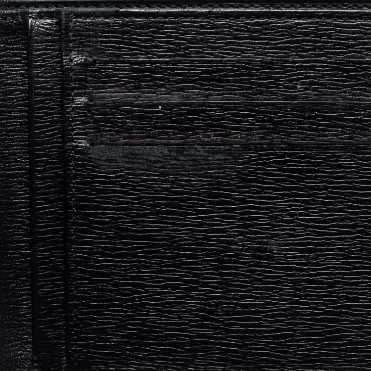 Pre Owned Montblanc Black Leather Westside Bifold Wallet