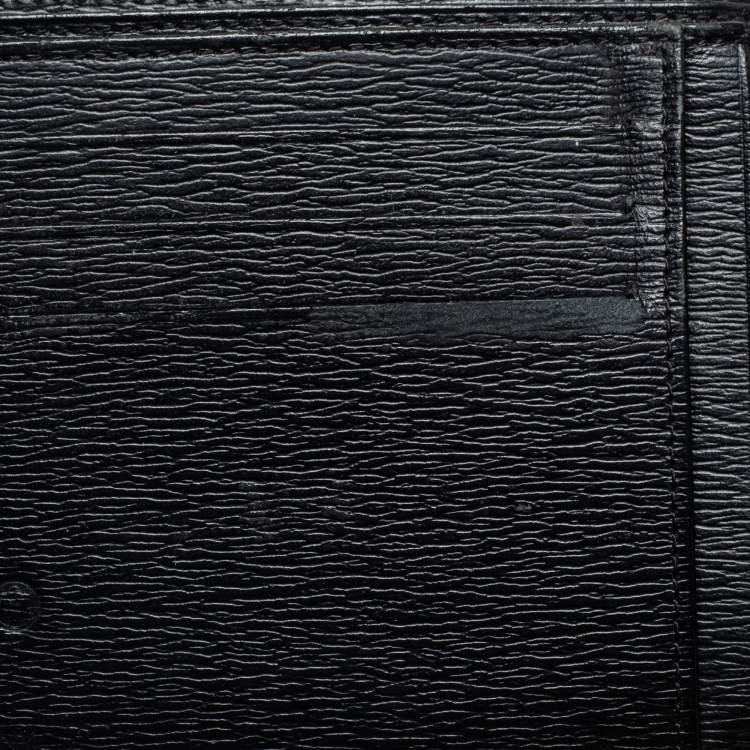 Pre Owned Montblanc Black Leather Westside Bifold Wallet