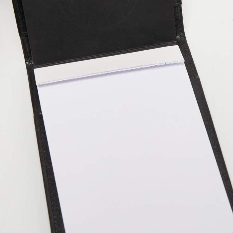 Pre Owned Montblanc Black Leather Meisterstuck Notepad Wallet