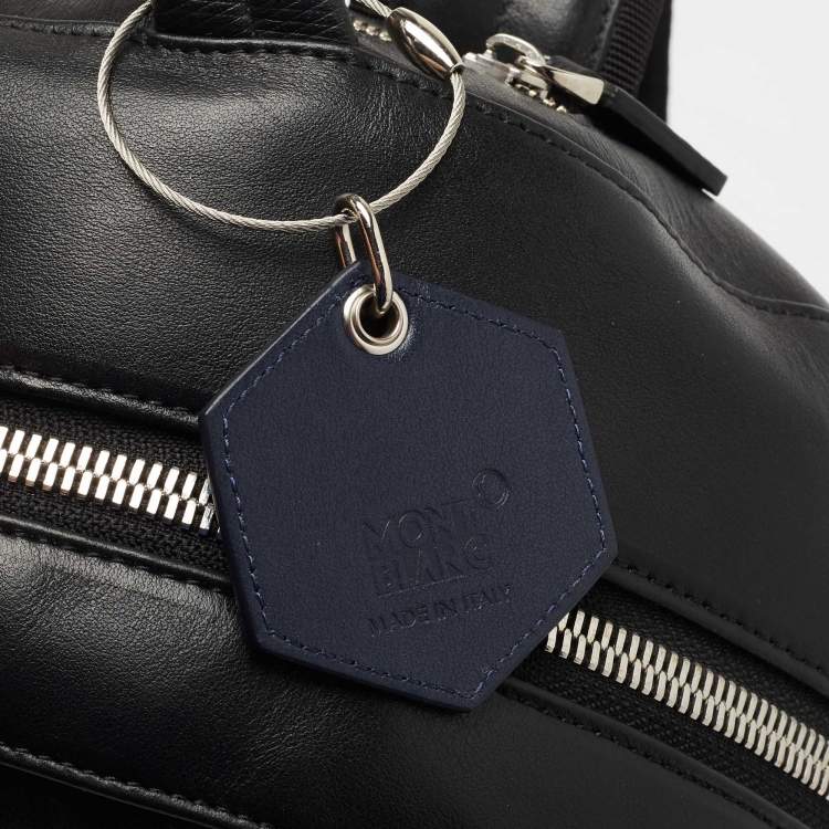 Pre Owned Montblanc Black Leather Meisterstuck Backpack