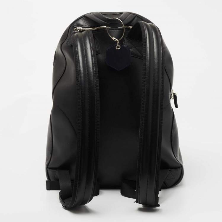 Pre Owned Montblanc Black Leather Meisterstuck Backpack