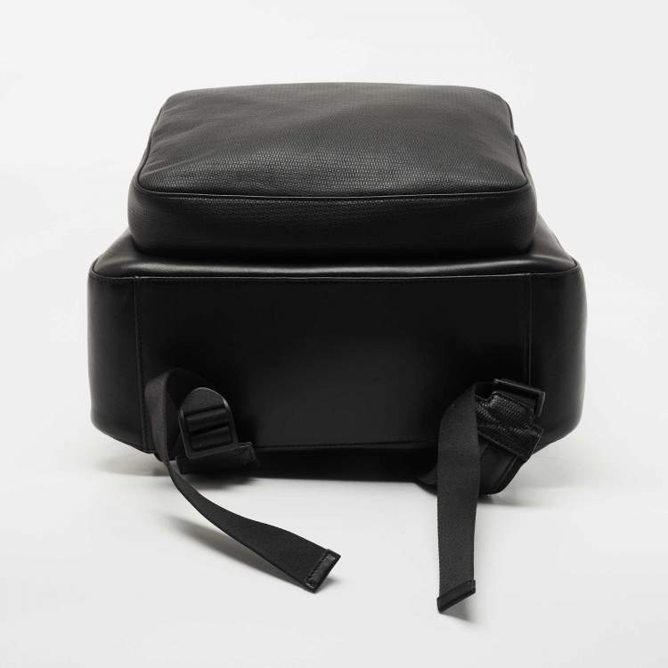 Pre Owned Montblanc Black Leather Meisterstuck Backpack