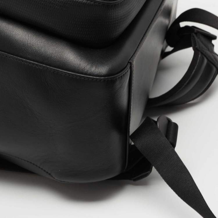 Pre Owned Montblanc Black Leather Meisterstuck Backpack