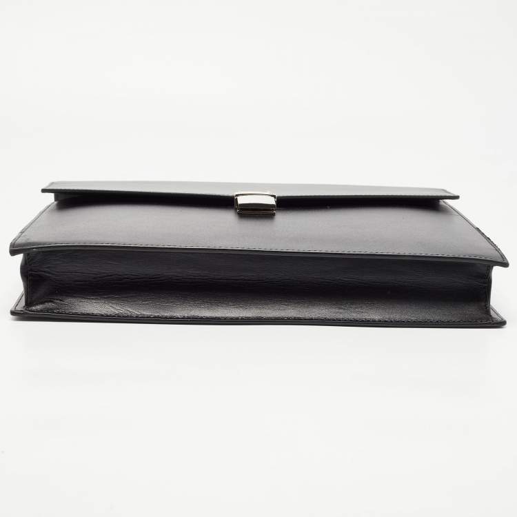 Pre Owned Montblanc Black Leather Meisterstuck Briefcase