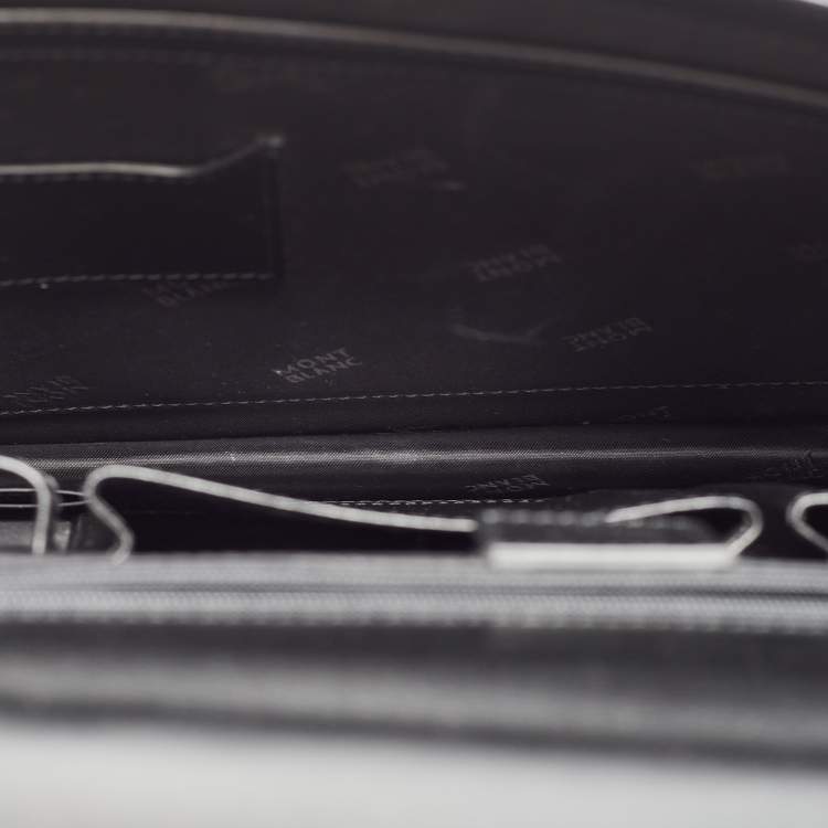 Pre Owned Montblanc Black Leather Meisterstuck Briefcase