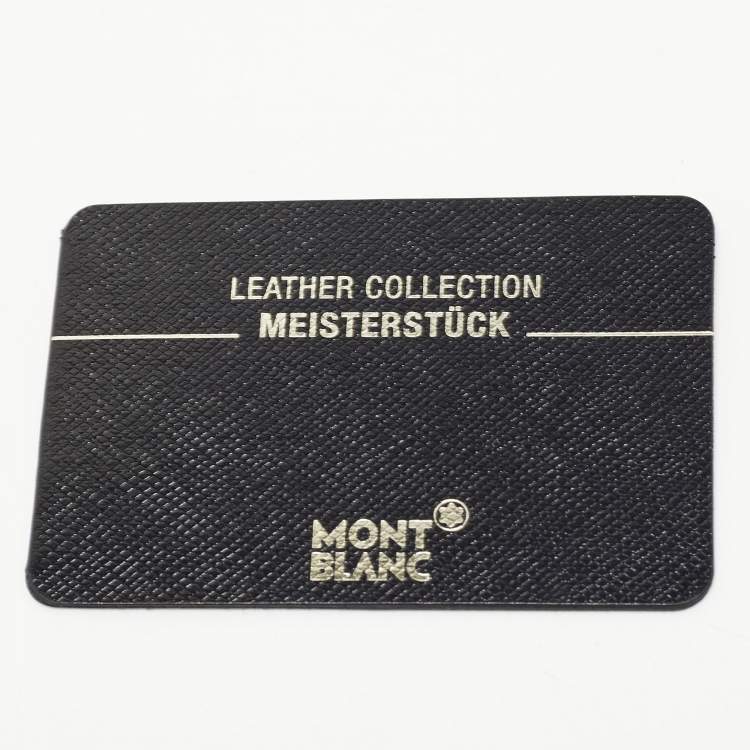 Pre Owned Montblanc Black Leather Meisterstuck Briefcase