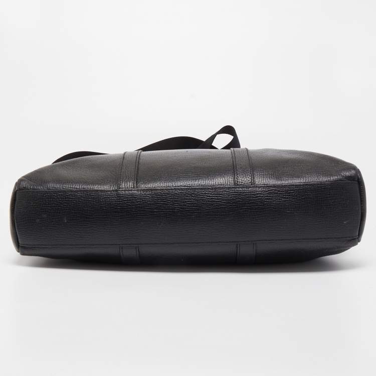 Pre Owned Montblanc Black Leather Meisterstück Document Briefcase Bag