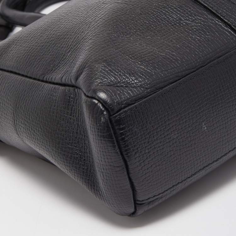 Pre Owned Montblanc Black Leather Meisterstück Document Briefcase Bag