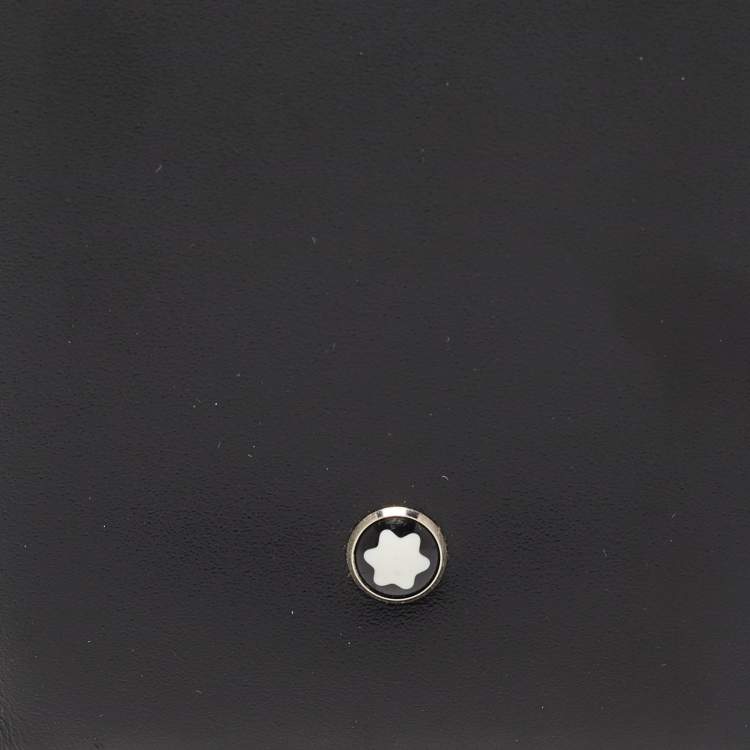 Pre Owned Montblanc Black Leather Meisterstück Business Card Holder with Gusset