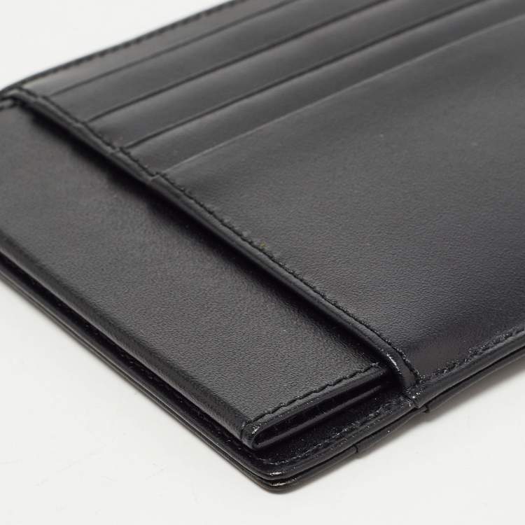Pre Owned Montblanc Black Leather Sartorial Pocket 4cc with ID Card Holder