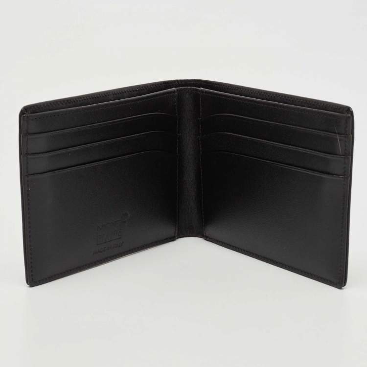 Pre Owned Montblanc Black Leather Meisterstuck Bifold Wallet