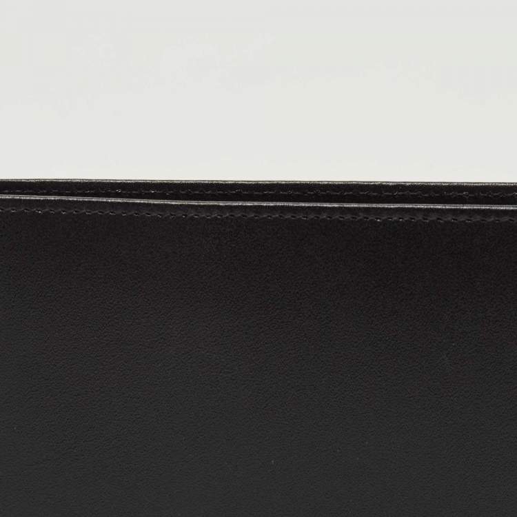 Pre Owned Montblanc Black Leather Meisterstuck Bifold Wallet