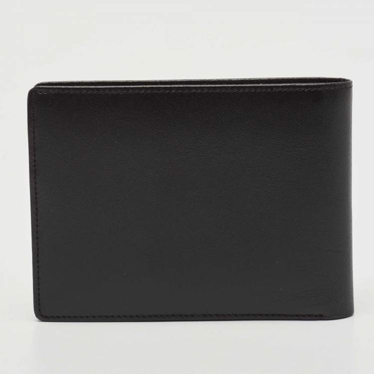 Pre Owned Montblanc Black Leather Meisterstuck Bifold Wallet