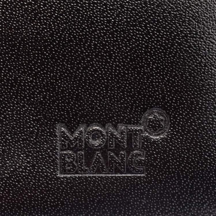 Pre Owned Montblanc Black Leather Meisterstück Business Card Holder 