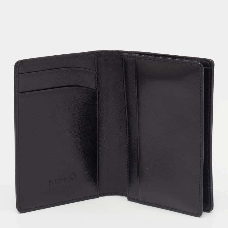 Pre Owned Montblanc Black Leather Meisterstück Business Card Holder 