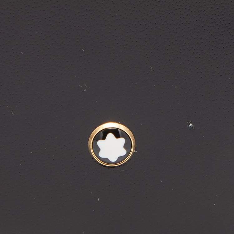 Pre Owned Montblanc Black Leather Meisterstück Business Card Holder 