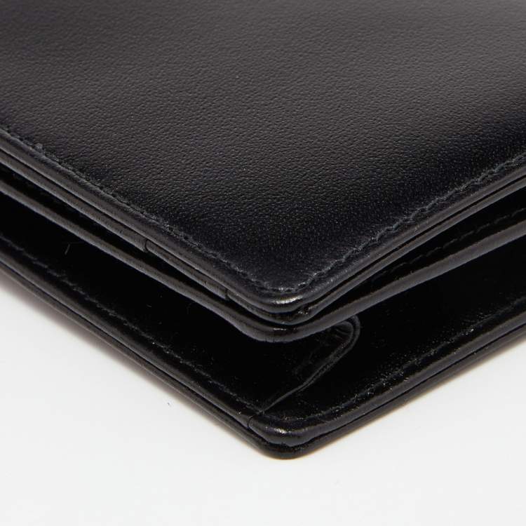 Pre Owned Montblanc Black Leather Meisterstück Business Card Holder 