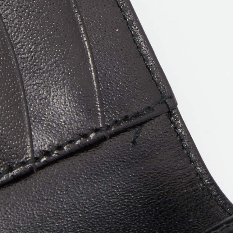 Pre Owned Montblanc Black Leather Meisterstück Business Card Holder 