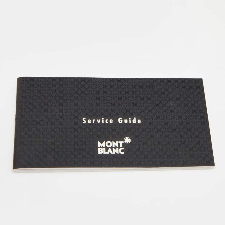 Pre Owned Montblanc Black Leather Meisterstück Business Card Holder 