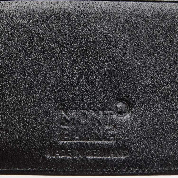 Pre Owned Montblanc Black Leather Meisterstuck Passport Holder