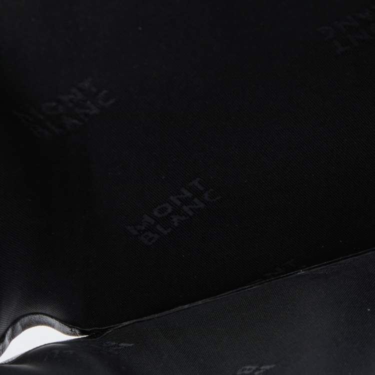 Pre Owned Montblanc Black Leather Meisterstück Business Card Holder