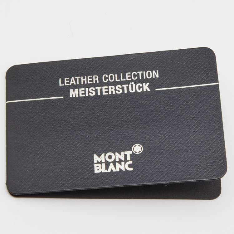 Pre Owned Montblanc Brown Leather Card Holder