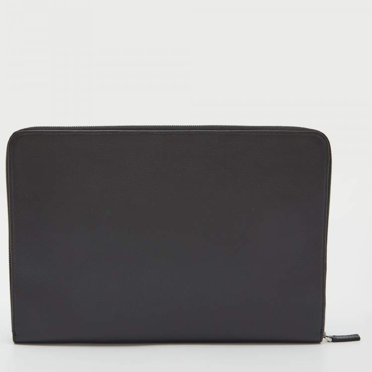 Pre Owned Montblanc Black Leather Document Case