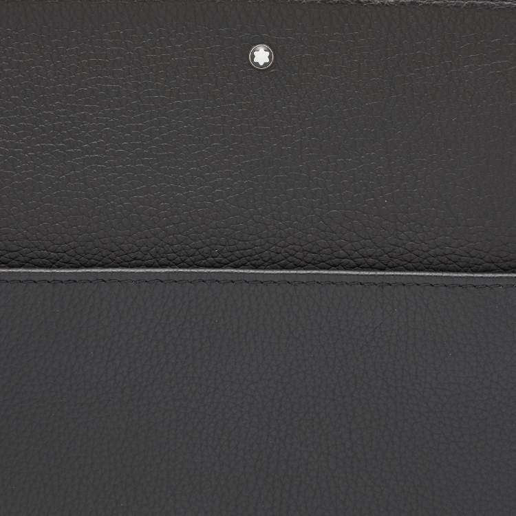 Pre Owned Montblanc Black Leather Document Case