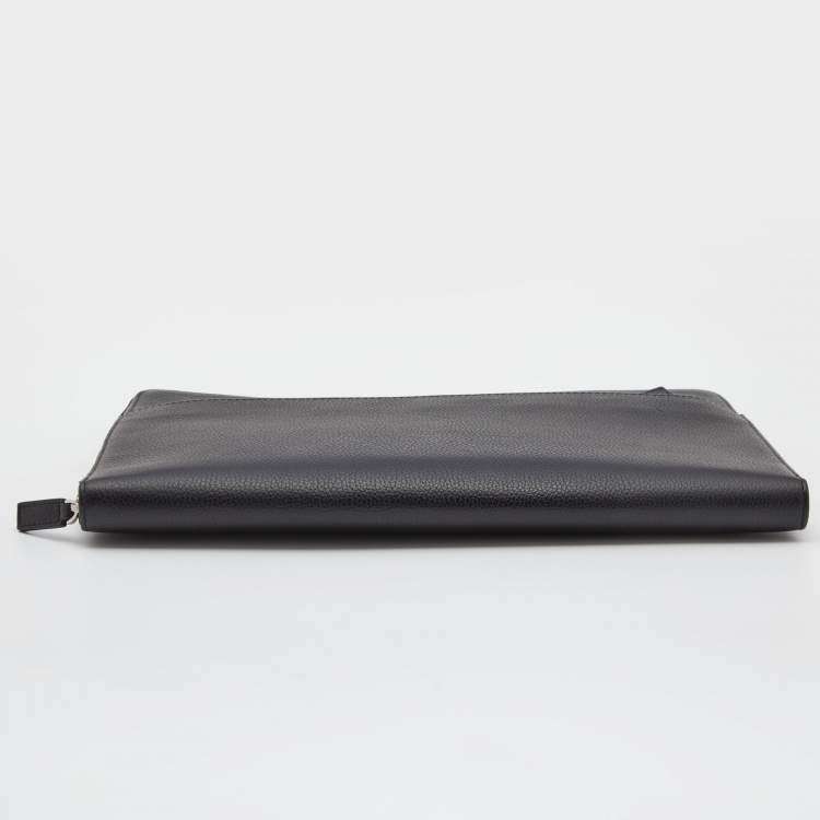 Pre Owned Montblanc Black Leather Document Case