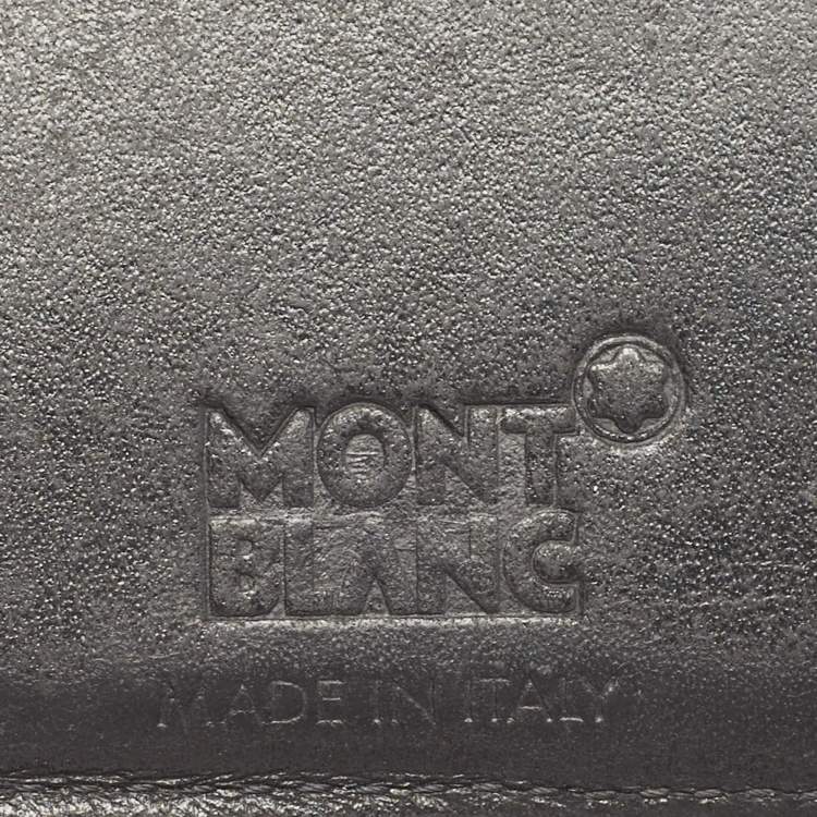 Pre Owned Montblanc Black Leather Meisterstuck Card Holder 6CC