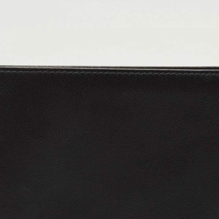 Pre Owned Montblanc Black Leather Miesterstuck Bifold Wallet