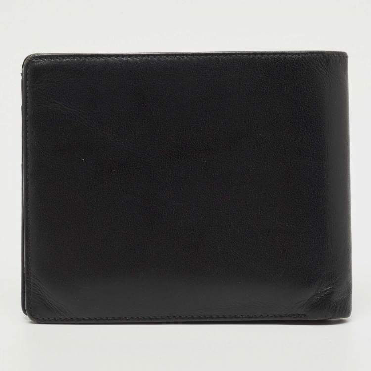 Pre Owned Montblanc Black Leather Miesterstuck Bifold Wallet