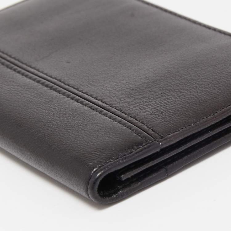 Pre Owned Montblanc Black Leather Business Card Holder