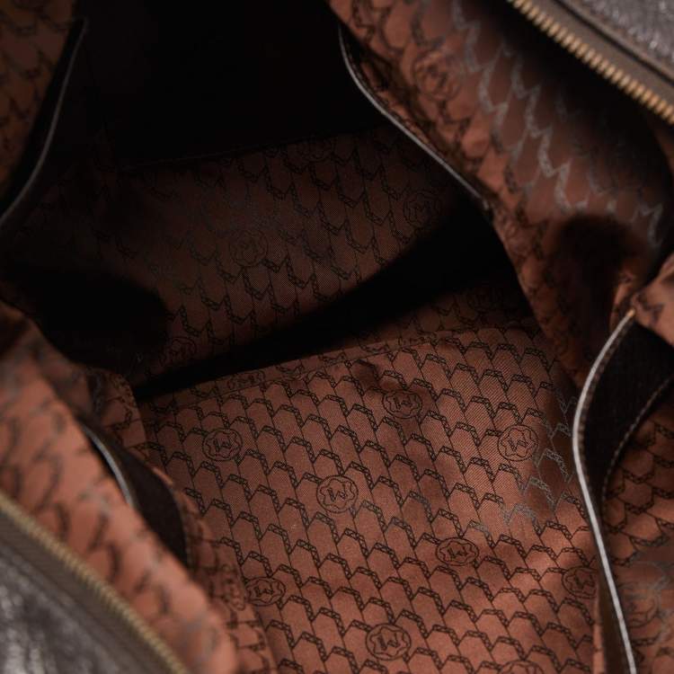 Pre Owned Montblanc Dark Brown Soft Grained Leather Meisterstuck Pocket Tote