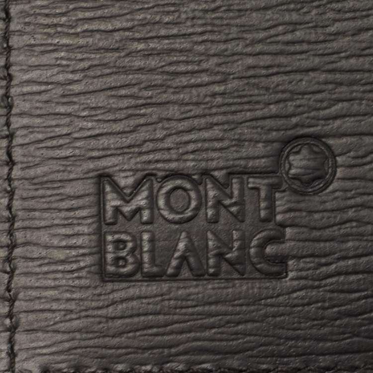 Pre Owned Montblanc Black Leather Westside Business Card Holder