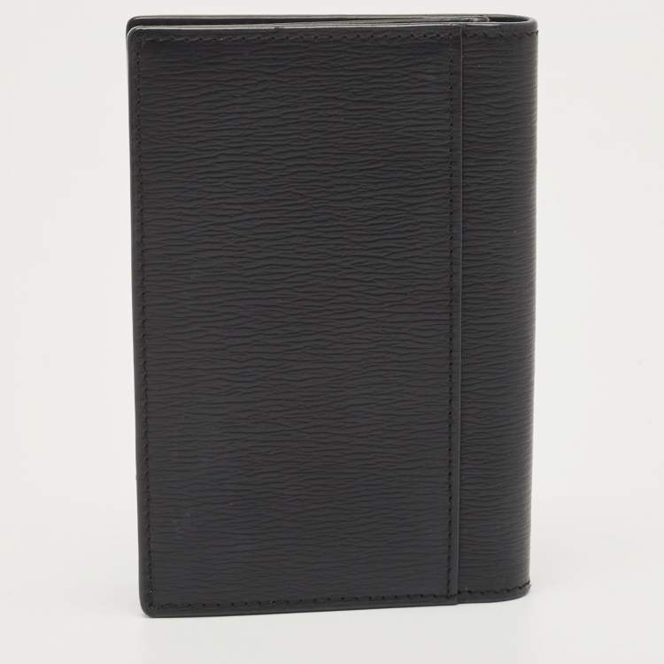 Pre Owned Montblanc Black Leather Westside Business Card Holder