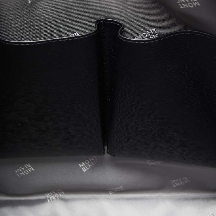Pre Owned Montblanc Black Leather 4810 Westside Slim Document Case